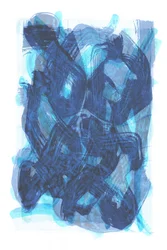 Fluid Blue Abstract