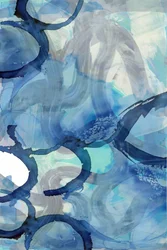 Fluid Blue Abstract
