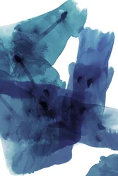 Fluid Blue Abstract Wash