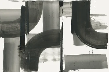 Fluid Grayscale Abstract