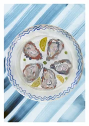 Fresh Oysters and Lemon