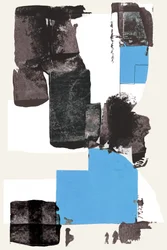 Geometric Blue Abstraction