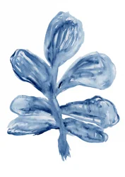 Indigo Watercolor Botanical
