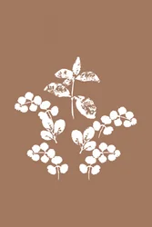 Minimalist White Leaves