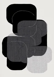 Monochrome Layered Shapes