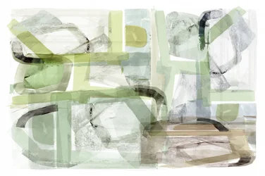 Soft Green Abstract Shapes