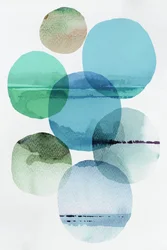 Watercolor Horizon Circles