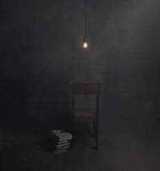Dark Room Empty Chair