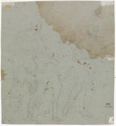 Sketch for Lot and His Daughters (verso)