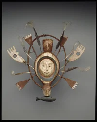 Mask with seal or sea otter spirit, late 19th century