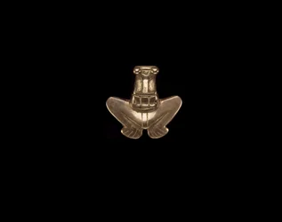 Pendant in the Form of a Stylized Reptile with a Frog