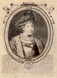 Portrait of Francois II (1544-1560) King of France - Engraving from 