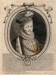 Portrait of King Louis XII (1462-1515) - Portrait of Louis XII of France (1462-1515), King of France - Engraving from 