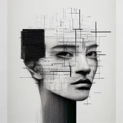 Minimalist Human Face Drawing