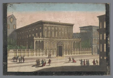 View of the Palazzo Doria-Tursi in Genoa