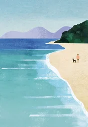 Serene Beach Walk