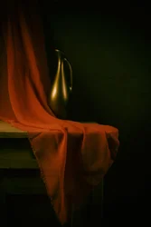 Golden Pitcher Still Life
