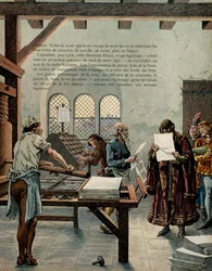 King Louis XI Encourages the Growth of the Printing Industry
