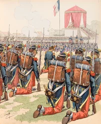 Mass Given at the Camp of Chalon under Napoleon III, Private Collection