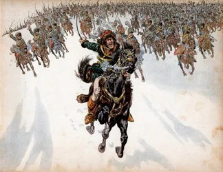 Joachim Murat at the Battle of Eylau on February 8