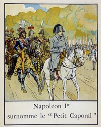 Napoleon 1er Nicknamed the Petite Corporal - in Petite Histoire de France by Jacques Bainville, Illustrated by Job, Edited by Mane