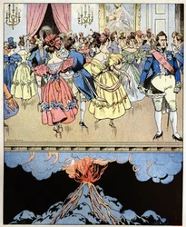 We dance on a volcano. Words of Count Narcisse Achille de Salvandy (1795-1856) predicting the revolution of the three glorious days to Louis Philippe I Duke of Orleans.