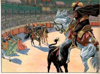 A bullfight in Spain. Joachim Murat