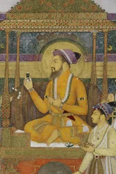 Detail from The Emperor Shah Jahan on the Peacock Throne, 1640