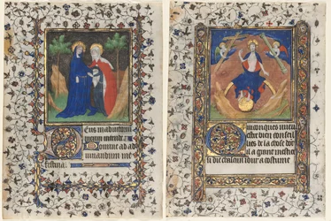 Leaves from a Book of Hours: The Visitation and Christ in Judgment